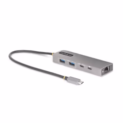 StarTech.com Hub USB-C a 3 porte con Ethernet da 2,5 Gbps e porta Power Delivery Pass-through da 100W, USB 3.2 10Gbps, 2x USB ...