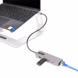 StarTech.com Hub USB-C a 3 porte con Ethernet da 2,5 Gbps e porta Power Delivery Pass-through da 100W, USB 3.2 10Gbps, 2x USB-A/1x USB-C, Hub adattatore USB Type-C portatile - Vista aggiuntiva 6