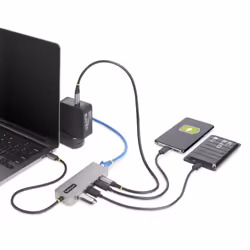 StarTech.com Hub USB-C a 3 porte con Ethernet da 2,5 Gbps e porta Power Delivery Pass-through da 100W, USB 3.2 10Gbps, 2x USB-A/1x USB-C, Hub adattatore USB Type-C portatile - Vista aggiuntiva 7