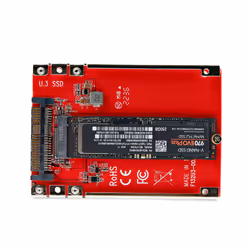 StarTech.com Adattatore SSD M.2 a U.3, Per Unità M.2 PCIe NVMe, Adattatore/convertitore host PCIe M.2 a U.3 da 2,5" (SFF-TA-1001), conforme a TAA - Formato unità da 2,5" - Vista aggiuntiva 5
