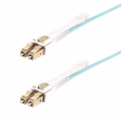 StarTech.com Cavo in fibra ottica multimodale OM4 LC a LC (UPC) con linguette push-pull, 10m, 50/125µm, Reti 100G, Insensibil ...