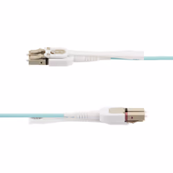 StarTech.com Cavo in fibra ottica multimodale OM4 LC a LC (UPC) con linguette push-pull, 10m, 50/125µm, Reti 100G, Insensibile alla piegatura, Bassa perdita di inserzione, Cavo patch/bretella in fibra ottica LSZH