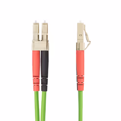 StarTech.com Cavo in Fibra Ottica Multimodale da LC a LC (UPC) OM5 da 15m, Cavo Patch Duplex LOMMF 50/125µm, VCSEL, 40G/100G, Insensibile alla piegatura, Bassa perdita di inserzione, Bretella ottica in fibra LSZH