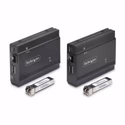 StarTech.com KVM Extender DisplayPort su fibra ottica, 4K 60Hz, kit di estensione, fino a 300m (multimodale) con moduli SFP+ preinstallati, 3x USB HID - Vista aggiuntiva 7