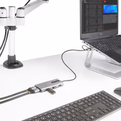 StarTech.com Adattatore multiporta USB-C con dongle USB-C a USB-A, doppio HDMI (4K30Hz/1080p60Hz), Hub USB-A 5Gbps a 3 porte, mini dock da viaggio, docking station USB tipo C per laptop, Cavo da 40 cm - Vista aggiuntiva 7