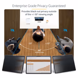 StarTech.com Filtro privacy a 4 posizioni per Surface Pro 8/9/X Laptop da 13", modalità verticale/orizzontale, abilitato al Touch, visione a +/-30°, blocca fino al 51% di luce blu, Antiriflesso - Vista aggiuntiva 7
