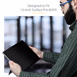 StarTech.com Filtro privacy a 4 posizioni per Surface Pro 8/9/X Laptop da 13", modalità verticale/orizzontale, abilitato al Touch, visione a +/-30°, blocca fino al 51% di luce blu, Antiriflesso - Vista aggiuntiva 8