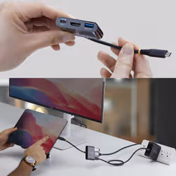 StarTech.com Adattatore Multiporta USB-C a HDMI con Ricarica PD 140W, HDMI 4K 60Hz, Hub USB 5Gbps, Mini Dock per MacBook, Dell, ThinkPad, HP, iPad, Tablet, Bianco - Vista aggiuntiva 4