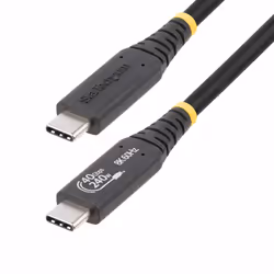 StarTech.com Cavo USB4 da 50cm, cavo USB-C certificato USB-IF, 40 Gbps, 240W PD 3.1 EPR, 8K 60Hz, cavo di trasferimento dati ...