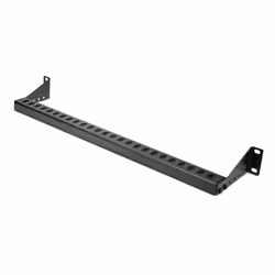 StarTech.com Pannello passacavi montabile a rack 1U con profondità regolabile, Guida di supporto per cavi per server/armadi r ...
