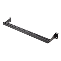 StarTech.com Pannello passacavi montabile a rack 1U con profondità regolabile, Guida di supporto per cavi per server/armadi rack da 19", Cable management panel per pannelli patch/switch/PDU