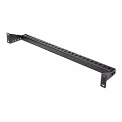 StarTech.com Pannello passacavi montabile a rack 1U con profondità regolabile, Guida di supporto per cavi per server/armadi rack da 19", Cable management panel per pannelli patch/switch/PDU