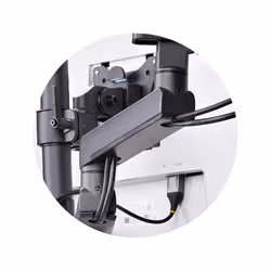 StarTech.com Supporto per tre monitor fino a 27", VESA 75x75/100x100, regolazioni dei bracci senza attrezzi, montaggio con morsetto a C/occhiello, bracci a molla - Vista aggiuntiva 8