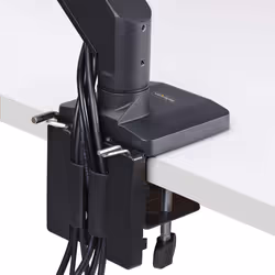 StarTech.com Supporto per 3 monitor da 27" a barra trasversale, VESA 75x75/100x100, regolazioni senza attrezzi, morsetto a C/occhiello, braccio a molla - Vista aggiuntiva 7