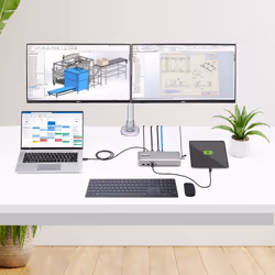 StarTech.com Docking station USB4, USB-C 40Gbps, doppio video HDMI, fino a 2x 4K 60Hz 4:4:4 (RGB) o 2x 4K 120Hz 4:2:2, dock multi monitor, 6x USB, 2,5GbE, 100W PD - Vista aggiuntiva 8