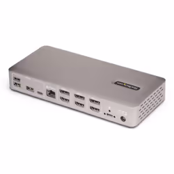 StarTech.com 150UE-USB4DOCKTRIPLE replicatore di porte e docking station per laptop Cablato USB4 Grigio - Vista aggiuntiva 2