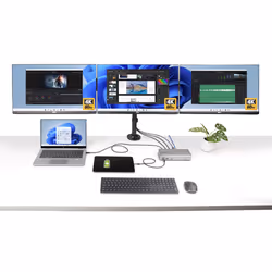 StarTech.com 150UE-USB4DOCKTRIPLE replicatore di porte e docking station per laptop Cablato USB4 Grigio - Vista aggiuntiva 7