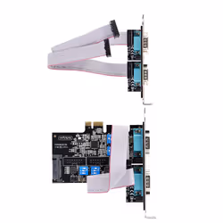 StarTech.com Scheda Seriale PCIe a 4 porte, scheda seriale PCI Express a RS232/RS422/RS485 (DB9), staffa a basso profilo inclusa, UART 16C1050, Windows/Linux, conforme a TAA - Protezione ESD di livello 4 - Vista aggiuntiva 4