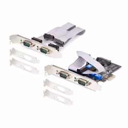 StarTech.com Scheda Seriale PCIe a 4 porte, scheda seriale PCI Express a RS232/RS422/RS485 (DB9), staffa a basso profilo inclusa, UART 16C1050, Windows/Linux, conforme a TAA - Protezione ESD di livello 4 - Vista aggiuntiva 8