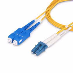 StarTech.com Cavo in fibra ottica duplex monomodale OS2 da LC a SC (UPC) da 10 m, 9/125µm, 100G, Insensibile alla piegatura, Bassa perdita di inserzione, Cavo patch in fibra LSZH - Vista aggiuntiva 7