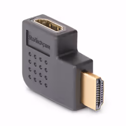StarTech.com Adattatore HDMI 2.0 ad angolo retto da maschio a femmina, salvaporta HDMI ad alta velocità orizzontale a 90 gradi, 4K 60Hz, M/F - Vista aggiuntiva 2
