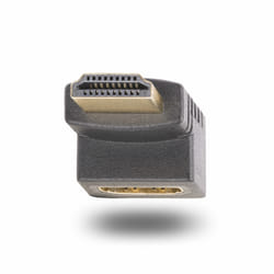 StarTech.com Adattatore HDMI 2.0 con angolo di 90 gradi verso l'alto, da maschio a femmina, salvaporta HDMI verticale angolato a 90 gradi, 4K 60Hz, M/F
