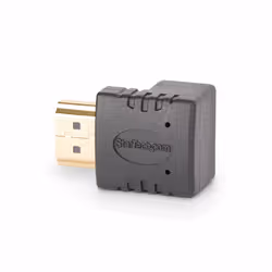 StarTech.com Adattatore HDMI 2.0 con angolo di 90 gradi verso l'alto, da maschio a femmina, salvaporta HDMI verticale angolato a 90 gradi, 4K 60Hz, M/F - Vista aggiuntiva 3