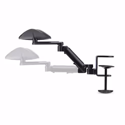 StarTech.com Bracciolo regolabile per scrivania, supporto ergonomico per braccio/gomito, rotazione di 360 gradi, installazione a morsetto/ senza trapano, nero - Vista aggiuntiva 5