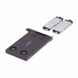 StarTech.com Adattatore SSD M.2 NVMe a PCIe x8; rack mobile a doppio alloggiamento rimovibile; biforcazione necessaria; installazione senza attrezzi, backplane PCIe per unità hot-swap - Vista aggiuntiva 3