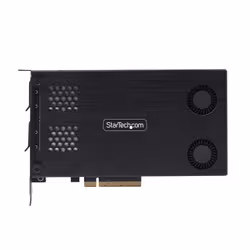 StarTech.com Adattatore SSD M.2 NVMe a PCIe x8; rack mobile a doppio alloggiamento rimovibile; biforcazione necessaria; installazione senza attrezzi, backplane PCIe per unità hot-swap - Vista aggiuntiva 4