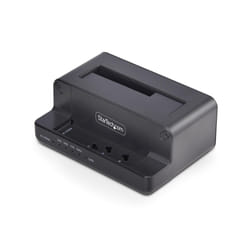 StarTech.com Duplicatore di Unità da M.2 NVMe a 2.5/3.5 SATA, Clonatore Autonomo Bidirezionale a Doppio Slot SSD da NVMe a SATA / SATA a NVMe fino a 27GBpm, TAA