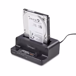 StarTech.com Duplicatore di Unità da M.2 NVMe a 2.5/3.5 SATA, Clonatore Autonomo Bidirezionale a Doppio Slot SSD da NVMe a SATA / SATA a NVMe fino a 27GBpm, TAA - Vista aggiuntiva 8