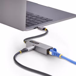 StarTech.com Adattatore Ethernet USB C, Convertitore di Rete NBASE-T 2.5/1GbE da USB Type-C 3.0 a RJ45, NIC PD 100W Pass-Through compatibile Thunderbolt, Win e Mac - Vista aggiuntiva 7