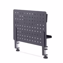 StarTech.com Pannello forato portautensili in acciaio con accessori, 42x32 cm, portaoggetti da scrivania, pannello forato da tavolo con morsetto, nero - Vista aggiuntiva 3