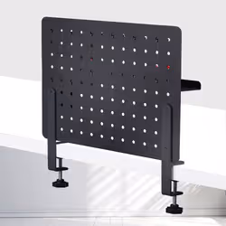 StarTech.com Pannello forato portautensili in acciaio con accessori, 42x32 cm, portaoggetti da scrivania, pannello forato da tavolo con morsetto, nero - Vista aggiuntiva 7