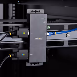 StarTech.com Adattatore da seriale a Ethernet a 2 porte, server di dispositivi seriali IP per dispositivi RS232 remoti, montaggio a parete/su guida DIN, metallo, convertitore seriale da RJ45 LAN a DB9, TAA - Vista aggiuntiva 7