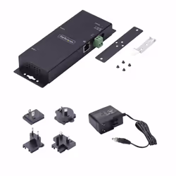 StarTech.com Adattatore da seriale a Ethernet a 2 porte, server di dispositivi seriali IP per dispositivi RS232 remoti, montaggio a parete/su guida DIN, metallo, convertitore seriale da RJ45 LAN a DB9, TAA - Vista aggiuntiva 8