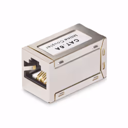 StarTech.com Accoppiatore RJ45 schermato, accoppiatore Cat6a in linea, pinout da femmina a femmina (F/F) T568B, estensione cavo Ethernet schermato