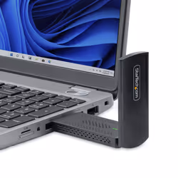 StarTech.com Chiavetta Wi-Fi 6E USB/Dongle per PC Desktop/Laptop, NIC wireless con antenna pieghevole, adattatore WiFi con supporto 802.11 b/g/n/ac/ax, compatibile con reti a 2,4/5/6 GHz - Vista aggiuntiva 7