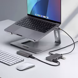 StarTech.com 5G4AC-USB-C-HUB hub di interfaccia USB 3.2 Gen 1 (3.1 Gen 1) Type-C 5000 Mbit/s Grigio - Vista aggiuntiva 4