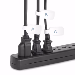 StarTech.com Etichette per cavi da 9cm, confezione da 100, bianco, Etichette per la gestione cavi con fissaggio a strappo, etichette segnacavi scrivibili - Vista aggiuntiva 6