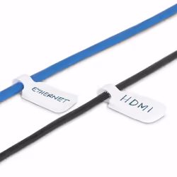 StarTech.com Etichette per cavi da 9cm, confezione da 100, bianco, Etichette per la gestione cavi con fissaggio a strappo, etichette segnacavi scrivibili - Vista aggiuntiva 7