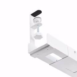 StarTech.com Canalina per la gestione dei cavi sotto la scrivania, regolabile in lunghezza, installazione a morsetto, senza necessità di forare, supporto per barra di alimentazione, bianco - Vista aggiuntiva 6