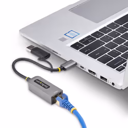 StarTech.com Adattatore da USB-C a Ethernet con dongle USB-A, 10/100/1000Mbps, adattatore di rete da USB 3.0 a Gigabit Ethernet, cavo collegato 6in/15cm, adattatore USB GbE - Vista aggiuntiva 8
