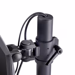 StarTech.com Supporto da scrivania per 2 monitor impilati verticalmente, doppio 49", capacità totale 32 kg, morsetto a C, sistema VESA a sgancio rapido, schermo panoramico 16:9/ultrawide 32:9, TAA - Vista aggiuntiva 5