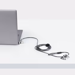 StarTech.com Cavo di sicurezza universale 3 in 1 per laptop da 2m, cavo antifurto resistente al taglio con chiave master, compatibile con Noble Wedge&reg;/Nano/K-Slot - Vista aggiuntiva 8
