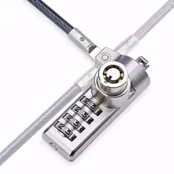 StarTech.com Cavo di Sicurezza per Notebook a duplice accesso da 2m, con chiave identica e a combinazione per dispositivi K-Slot, cavo d'acciaio antifurto per laptop - 10 Pezzi - Vista aggiuntiva 4