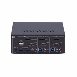 StarTech.com Switch KVM a 2 porte con doppio monitor DisplayPort e HDMI, 4K 60Hz, 1 monitor HDMI e 1 DP, hub USB 5Gbps a 2 porte, 2 porte USB HID, conforme TAA - Vista aggiuntiva 4