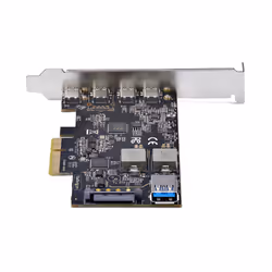 StarTech.com Scheda di Espansione PCIe USB a 5 porte, USB 3.2 10Gbps, scheda PCI Express con 4 porte USB-C, 1 porta interna USB-A, scheda controller PCIe USB, Windows/macOS/Linux - Vista aggiuntiva 4