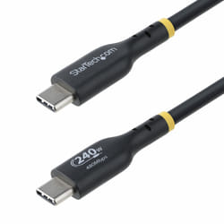 StarTech.com Cavo di Ricarica USB-C da 3m, cavo USB-C certificato USB-IF, 240W PD EPR, cavo trasferimento dati USB 2.0 Tipo-C per laptop, rivestimento in TPE, M/M